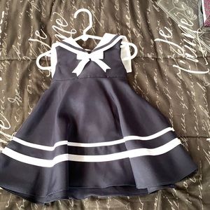 Rare Editions Sailor Dress 3 piece set 12M